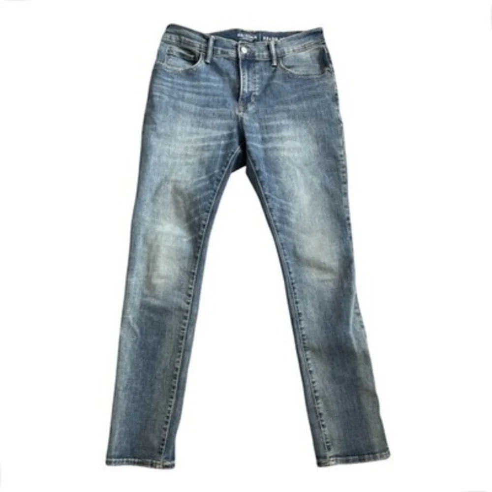 Arizona Jean Co Flex Slim Straight Medium Wash Blue Denim Jeans Sz 32x30 34W VG